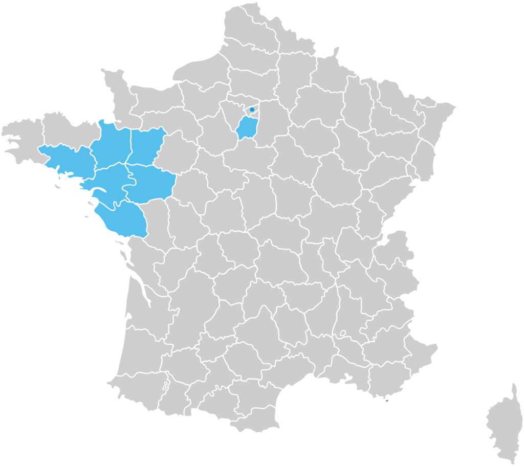 Carte France déplacement Déborah